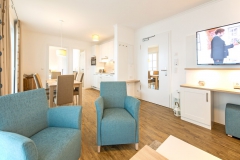 Grosses Wohnzimmer und 55 Zoll TV